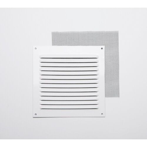 Grille d'aération aluminium laqué, L.15 x l.15 cm