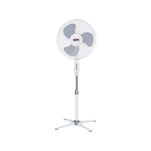 Ventilateur Sur Pied Edm 45w - 40cm - Blanc 33500