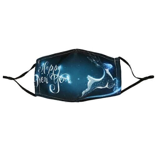 Evago (10 Pcs) Père Noël, Elk Masque Facial Lavable Réutilisable Doux Mode Décoration Winproof Chaleur Respirant Masque Poussière Masque De Noël-11-Adulte-10pcs-Unisexe