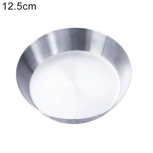 Plateau Anti-Rouille En Acier Inoxydable, Fond Plat, Cuvette De Service, Assiette Ronde, Cuisine, Bol À Manger, Vaisselle, 1 Pièce