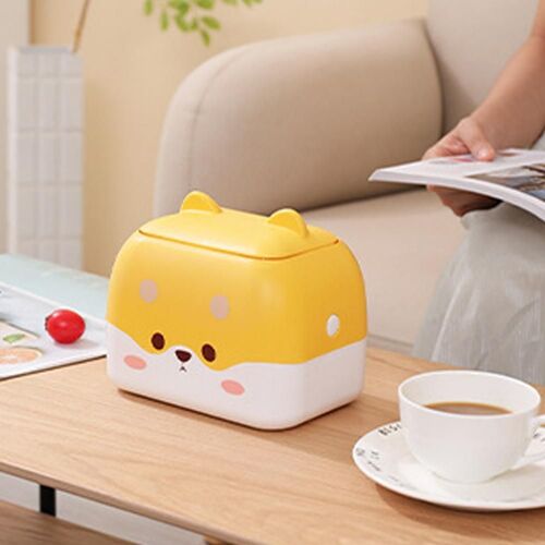 Boîte à mouchoirs de 1500ml, poubelle détachable en plastique anti-taches, rangement polyvalent, fournitures de dortoir