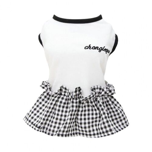 Robe De Princesse Pour Animaux De Compagnie, Tenue Brodée, Chiot, Facile À Porter, Jolie Tenue Pour Chien, Maille Épissage, Jupe De Princesse Sans Manches