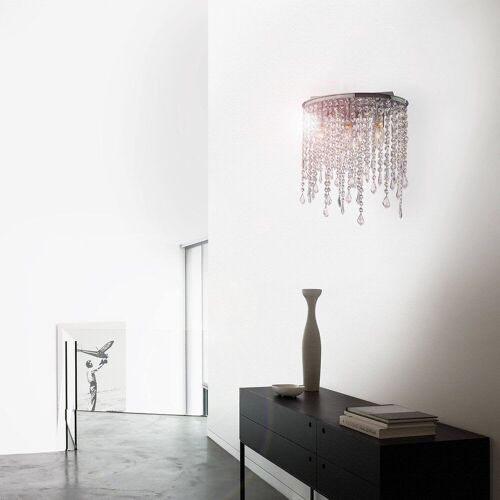 Ideal Lux Rain Clear - Plafonnier À 3 Ampoules, Petit, Chrome, E14