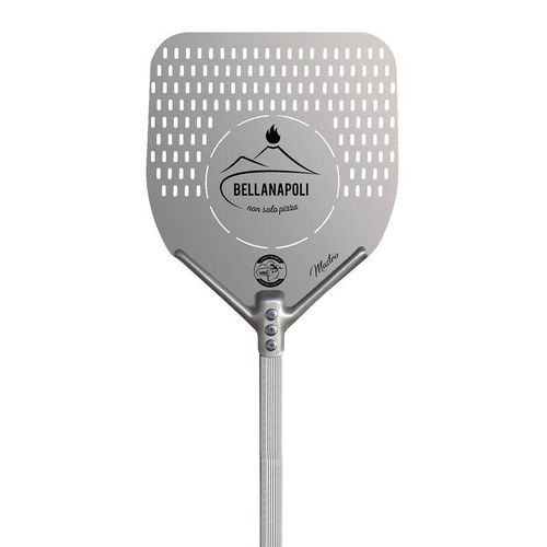 Pelle À Pizza Carrée Aluminium Alimentaire 33x33 Cm Manche 1.5m Bellanapoli Qualité Professionnelle