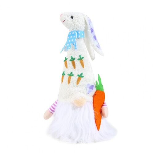 Décoration de pâques, grand nez blanc avec lampe, lapin à Long cou sans visage, poupée de dessin animé, décoration de la saint-valentin, fournitures pour la maison