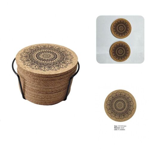 Dessous De Verre En Bois Antidérapant, Tapis De Tasse, Naturel, Durable, Beau, Style Nordique