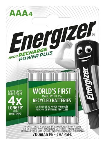 Energizer Recharge Power Plus - Batterie 4 x AAA - NiMH - (rechargeables) - 700 mAh