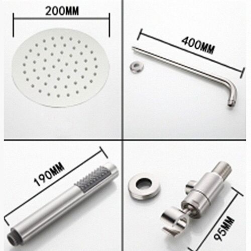 Ensemble De Douche Complet En Acier Inoxydable Mat Satiné