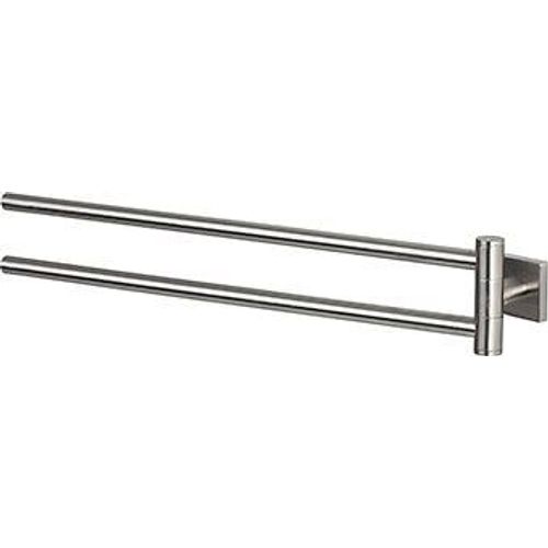 Porte Serviettes double mural NYOSTEEL Brossé - Spirella