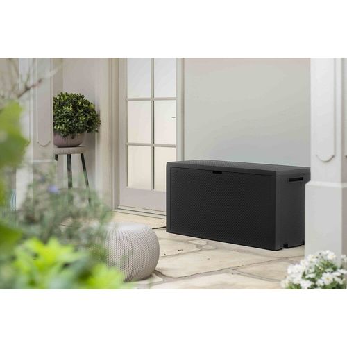 Coffre De Rangement Extérieur Keter Emily En Résine 270 Litres Gris - Malle De Jardin