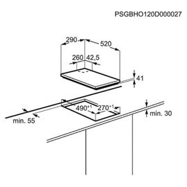 Electrolux EGC3322NVK Table de cuisson au gaz Noir - 2 foyers