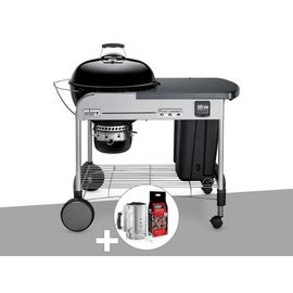 Barbecue à charbon Weber Performer Premium GBS 57 cm Noir + Kit Cheminée