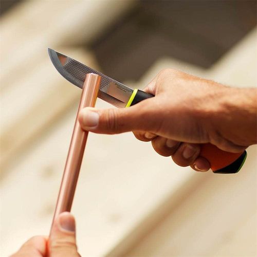 Couteau travaux difficiles Fourreau -aiguiseur intégré - surface de frappe