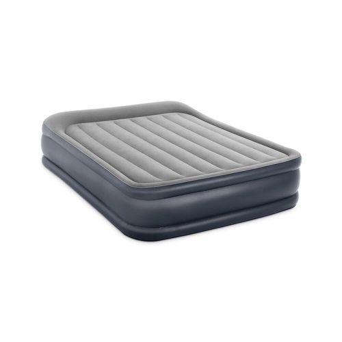 Intex Matelas Deluxe Rest Bed Fiber Tech 152x203 Cm - Gonflable - Fermeté Réglable - 42 Cm - Électrique - 2 Personnes