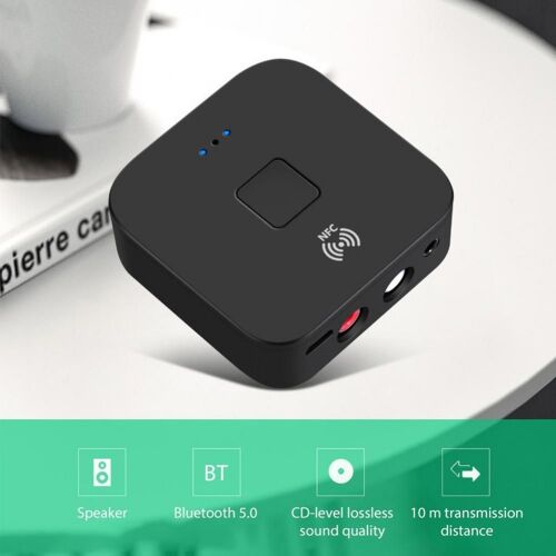 Adaptateur sans fil HiFi, Jack 3.5mm AUX RCA, récepteur de musique Audio 5.0 compatible avec Bluetooth NFC