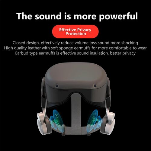 Protège-Oreilles Pour Oculus Quest 2, Installation Simple, Ultra Doux, Anti-Bruit, Casque Vr