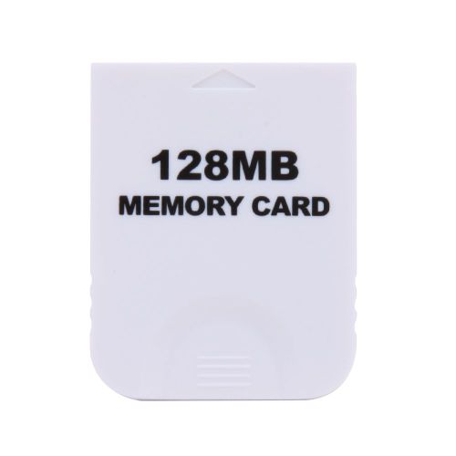 Carte Mémoire Blanche Pratique De 128 Mo Pour Nintendo Wii Gamecube Gc, Accessoires Pour Console De Jeu
