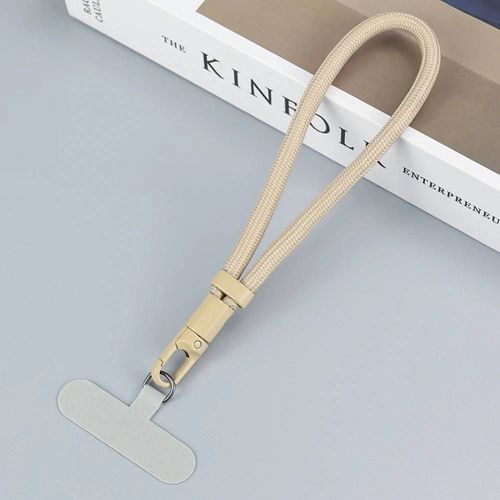 Lanière De Téléphone Portable Courte Tressée Universelle Réglable, Anneau De Chaîne Suspendu Avec Patch Dragonne Détachable Pour Téléphone Portableautreflesh