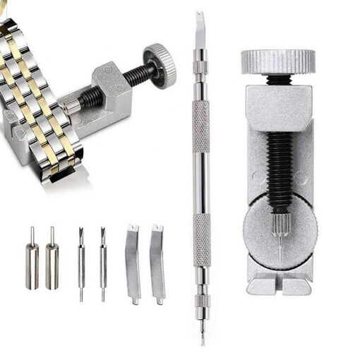 Outil De Réparation De Bracelet De Montre Réglable En Métal, Dissolvant De Lien De Bracelet De Montre, Outil De Réparation Facile À Utiliser Pour Bracelet De Remplacement D'horloger 9 Pièces/Ensemble