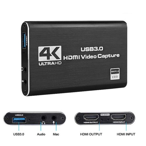Carte D'acquisition Pour Streaming En Direct 1080p 4k, Hdmi, Usb 3.0, Boîtier D'enregistrement Pour Ps4, Xbox
