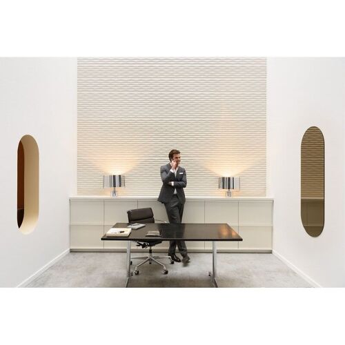 3d panneau mural Orac Decor W112 MODERN RIDGE Dalle pour mur et plafond Élement décorative design moderne blanc 2 m