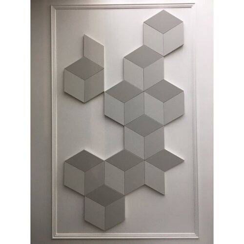 3d panneau mural Orac Decor W100 MODERN ROMBUS Élement décoratif design moderne blanc