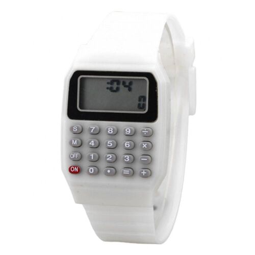 Montre-Bracelet Carrée Numérique Pour Enfants, Mini Calculatrice Portable, Outil Développe, Cadeau Pour Enfants