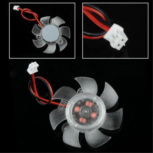 Ventilateur De Refroidissement Pour Pc, 45mm, 12v, 2 Broches, 7 Pales, Carte Graphique Vga, Dissipateur Thermique
