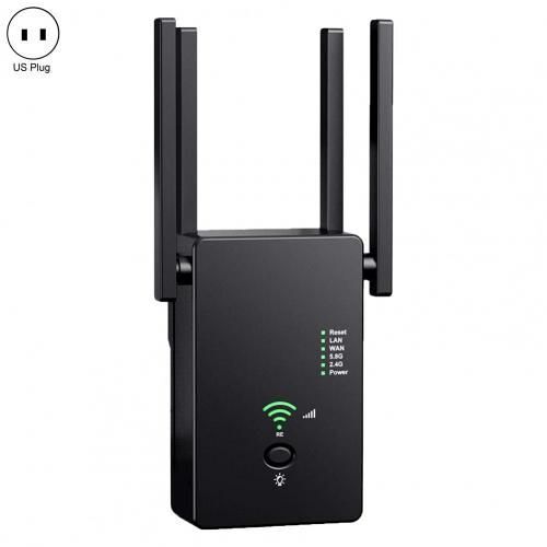 Répéteur WiFi universel double marque, 1200Mbps, routeur réseau sans fil, extension de portée, Booster de Signal pour la maison