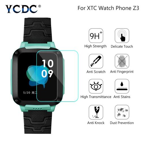 Protecteur d'écran Premium pour montres pour enfants, en verre trempé, pour téléphone XTC Z3 Z5 9H