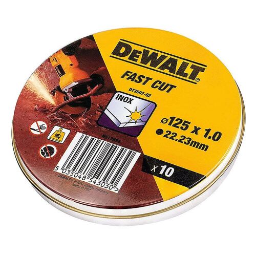 DeWALT 10 x Disque à tronçonner 125 mm x 1.0 mm - DT3507-QZ