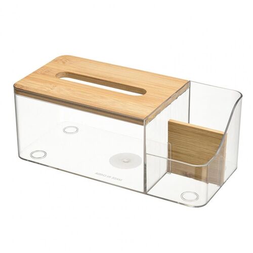 Boîte à serviettes et mouchoirs compartimentée, design en grille visible, lumière minimaliste créative, stockage de télécommande de luxe, l'horloge Transp
