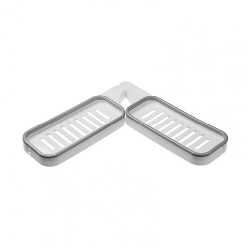 Étagère de salle de bain murale rotative à 180 degrés, étagère de rangement en plastique sans perforation pour maquillage et dortoir