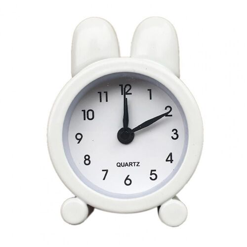 Réveil de bureau en plastique, pratique, mignon, créatif, charmant, mini horloge analogique