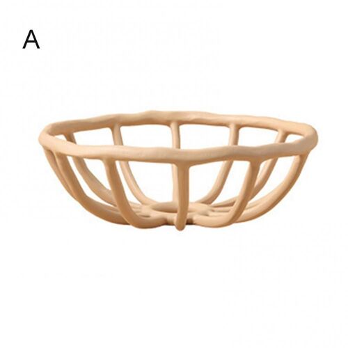 Assiette de fruits creuse en résine nordique brève, artisanat de bol de collation, décoration de festival, maison de magasin, salon, bureau, maison, 73