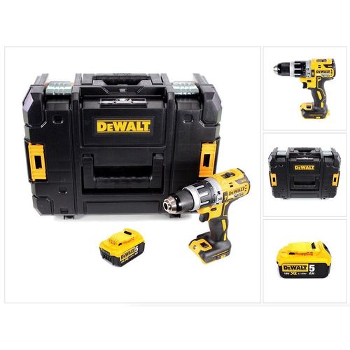 Dewalt Dcd 796 Nt Perceuse-visseuse À Percussion Sans Fil Brushless 18v 70nm + 1x Batterie 5,0 Ah + Coffret De Transport - Sans Chargeur