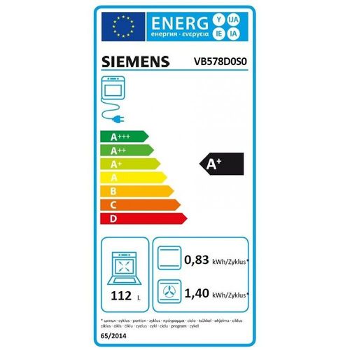 Siemens iQ500 VB578D0S0 Four Acier inoxydable