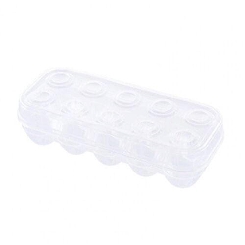 Conteneur à ?ufs en plastique transparent pour réfrigérateur, boîte de rangement pour ?ufs, 10 grilles, 15/24 grilles
