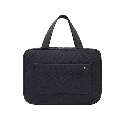 Trousse de toilette avec fermeture à glissière, stockage de poudres, évaluation de maquillage pour la maison, crochet à chocs, étanche, 4 compartiments, haute capacité, PRCo
