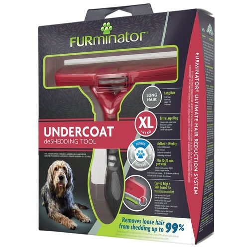 Furminator Outil De Toilettage Pour Chiens De Tres Grande Taille A Poils Longs - Elimine 90% Des Poils Morts - Sans Bisphénol A