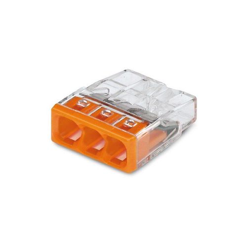 Boite de 100 mini bornes de connexion automatique 3 entrées S2273