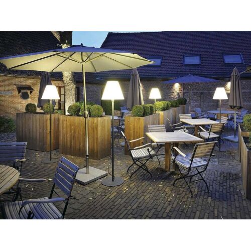 Lampadaire Extérieur Anthracite/Blanc Adegan