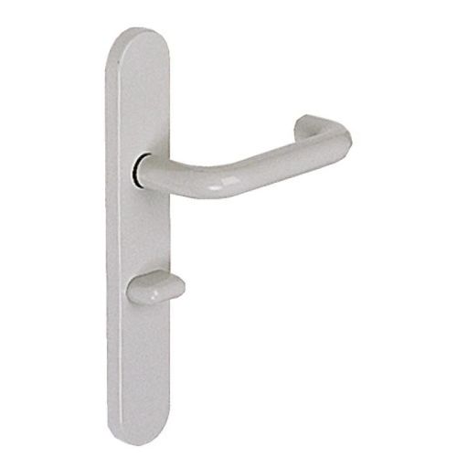 Plaques clé I pour poignées de porte - nylon gris 7043 - ZL 92 NORMBAU