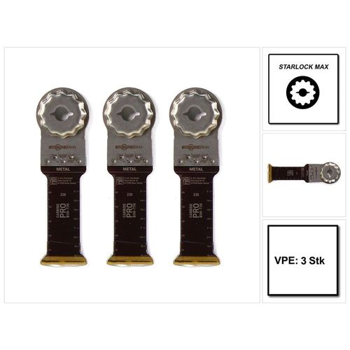 Fein E-Cut Carbide Pro 32 mm, 75 mm, SLM, 3 pièces - 63502238220