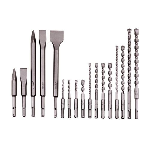 Metabo Set de forets/burins SDS-plus ""SP"", 17 pièces, dans un coffret en aluminium - 628414000