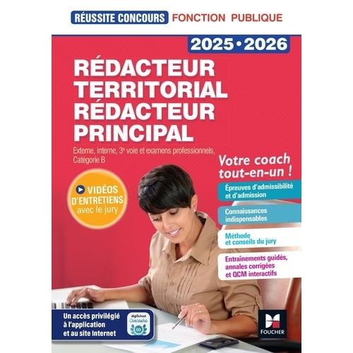 Rédacteur Territorial Rédacteur Principal - Concours Externe, Interne, 3e Voie Et Examens Professionnels, Catégorie B