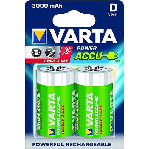 Varta Power Accu - Batterie 2 x D - NiMH - (rechargeables) - 3000 mAh