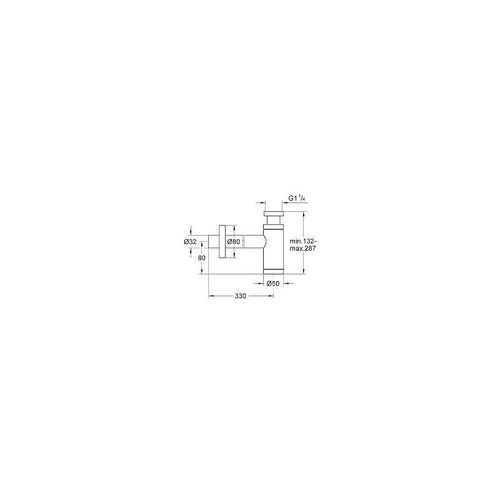 GROHE Siphon Pièces Détachées 28912000 Import Allemagne