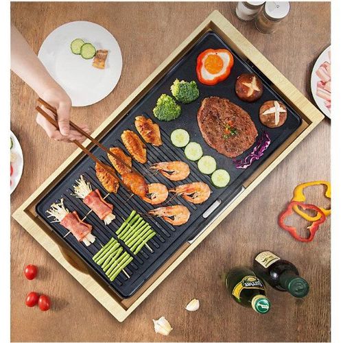 Plancha Gril Électrique 2000w 51x26cm 8280 Happy Bambou