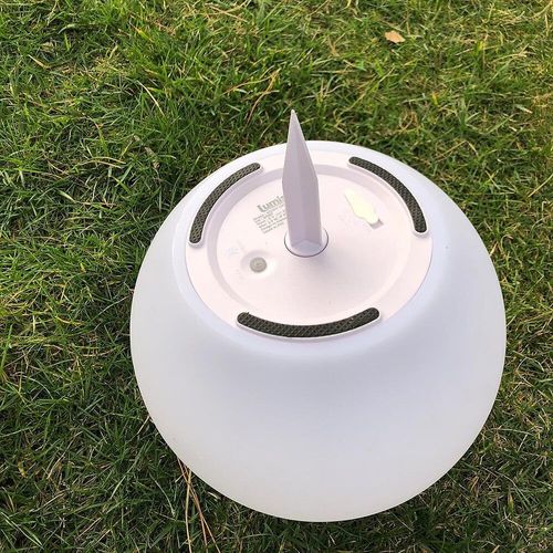 Boule Lumineuse Solaire Solsty Blanc En Plastique 30cm